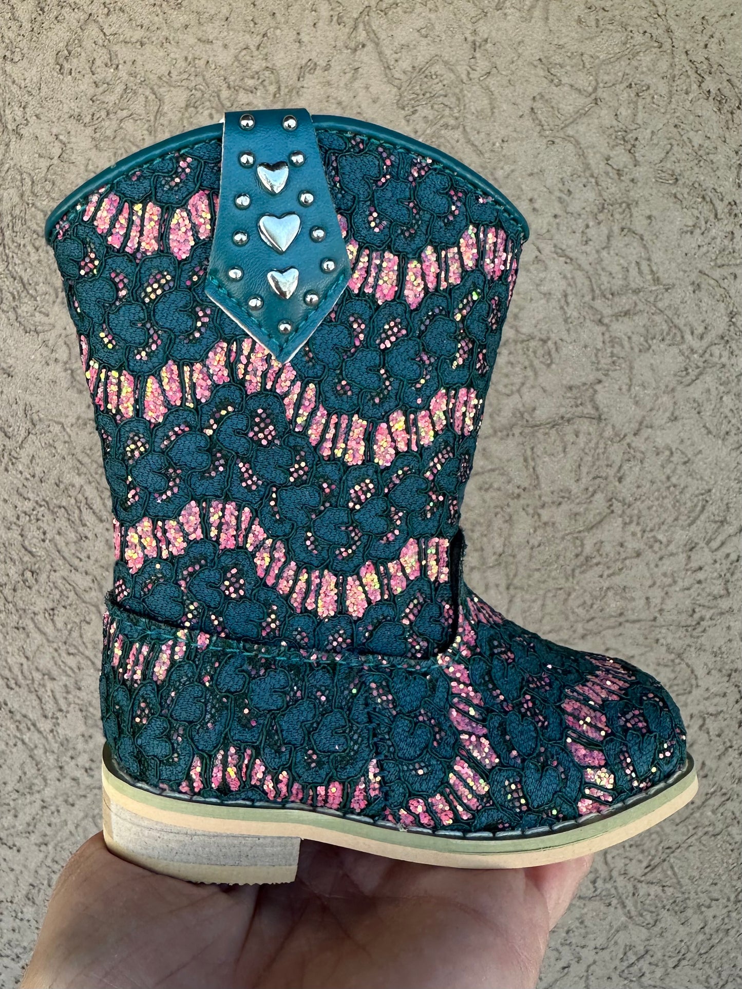 RTS Teal Coral Lace Cowgirls