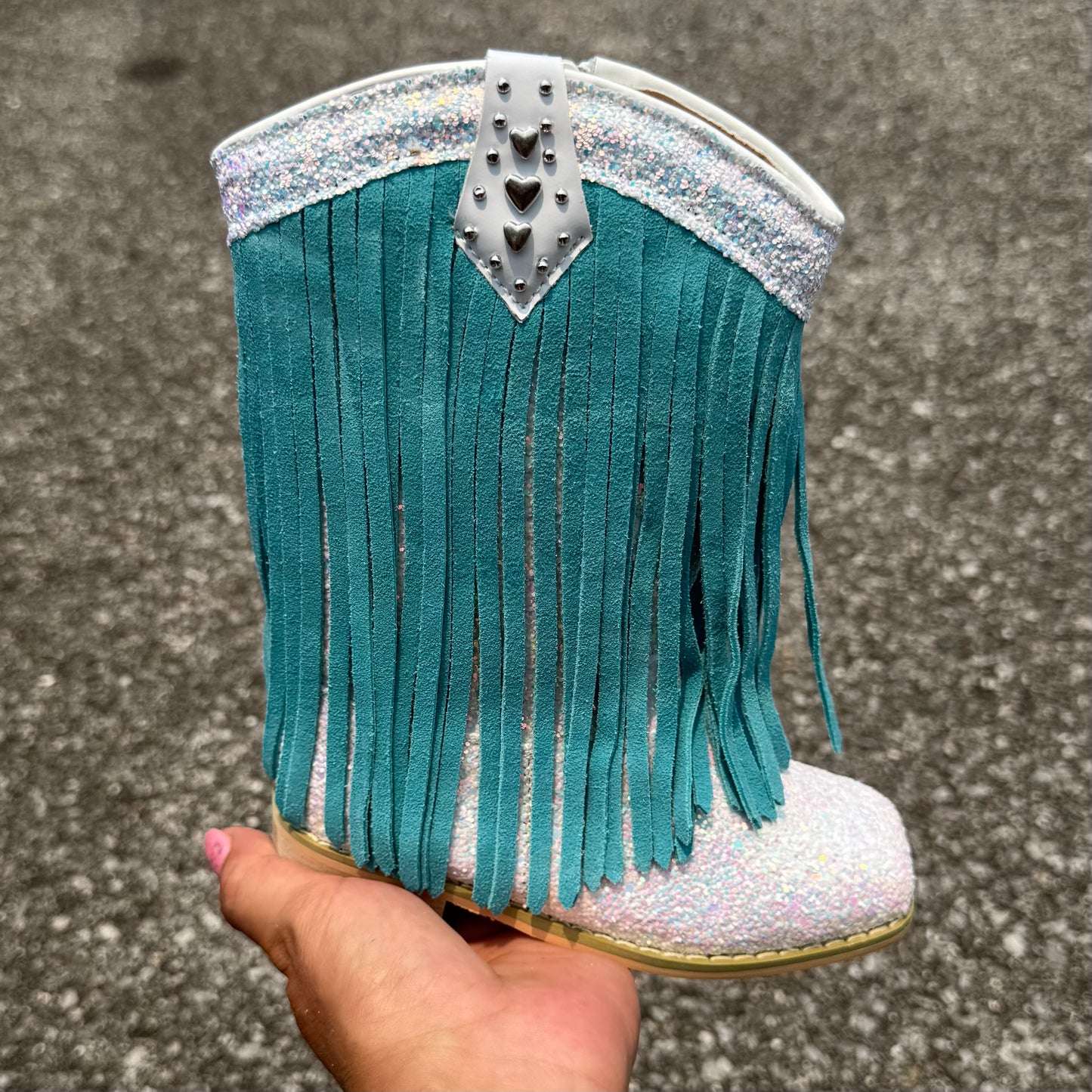 RTS Fairy Wings HEART TAB SUEDE Fringe Cowgirls