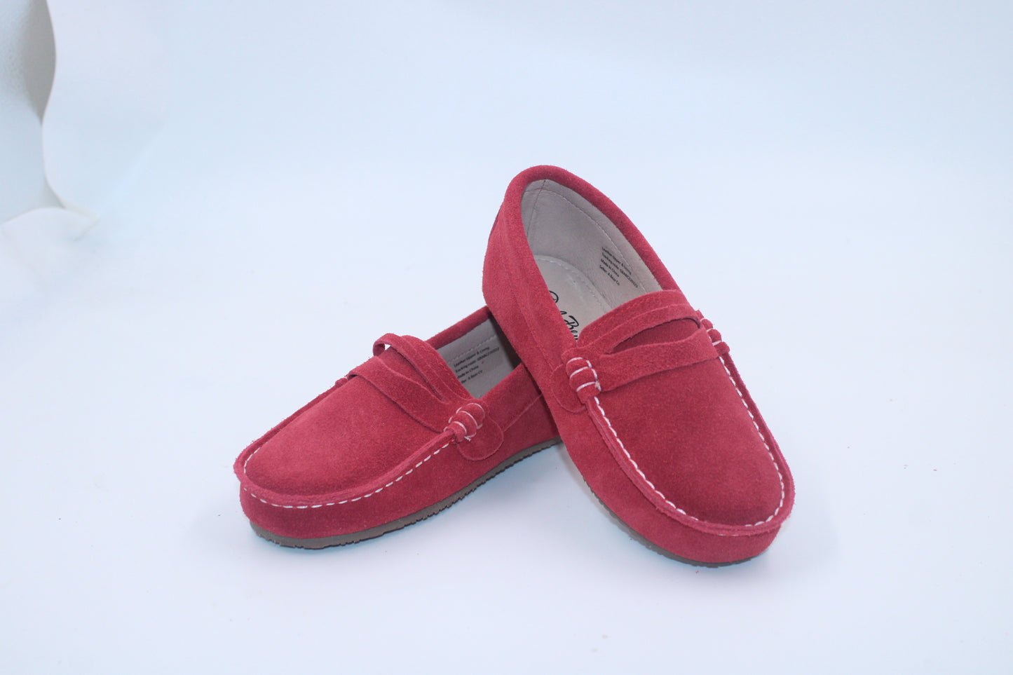 RTS Red Suede Penny Loafers (SZ 1,3,4)