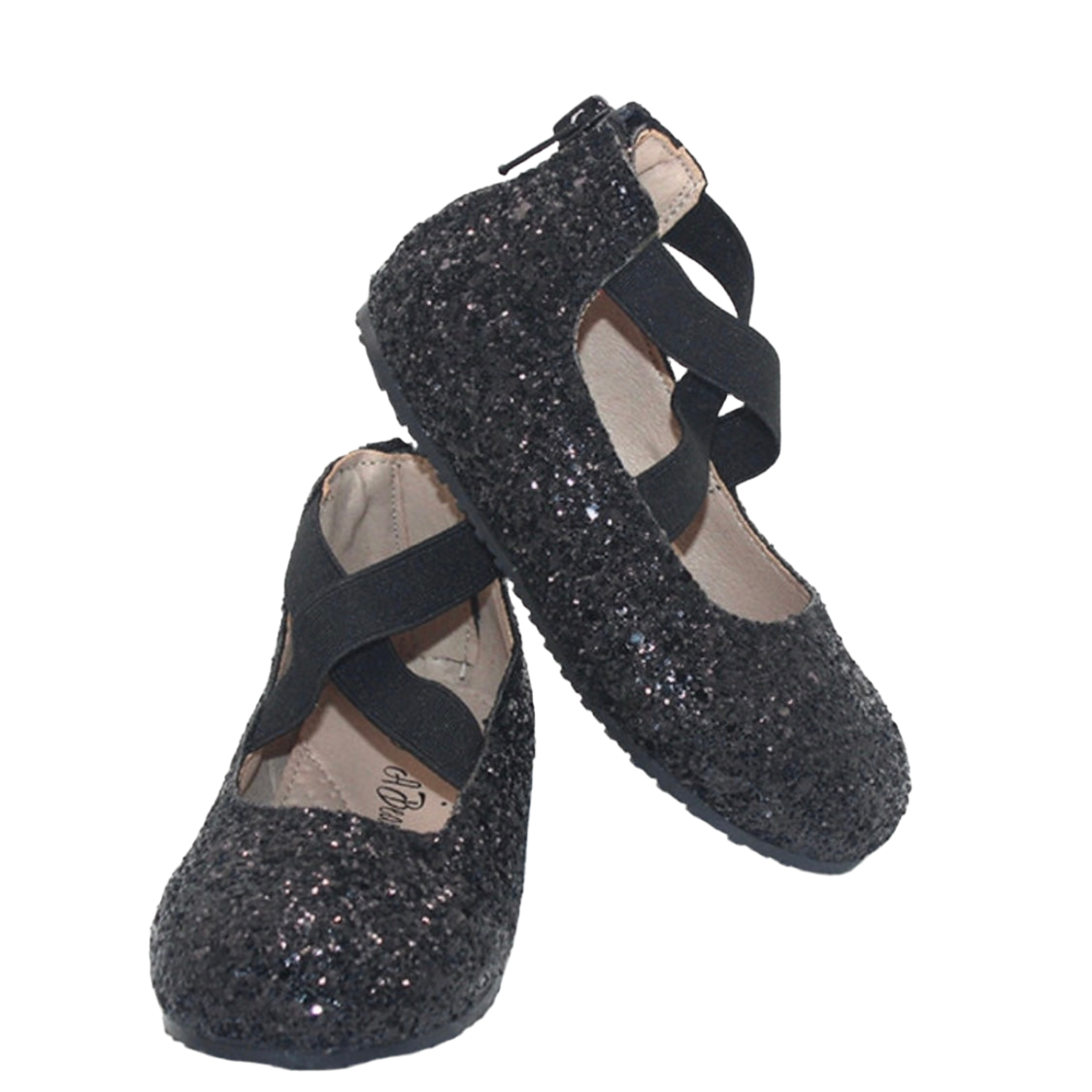 RTS Licorice Ballerinas BLACK SOLE (SZ 2, 3,4,5,6)