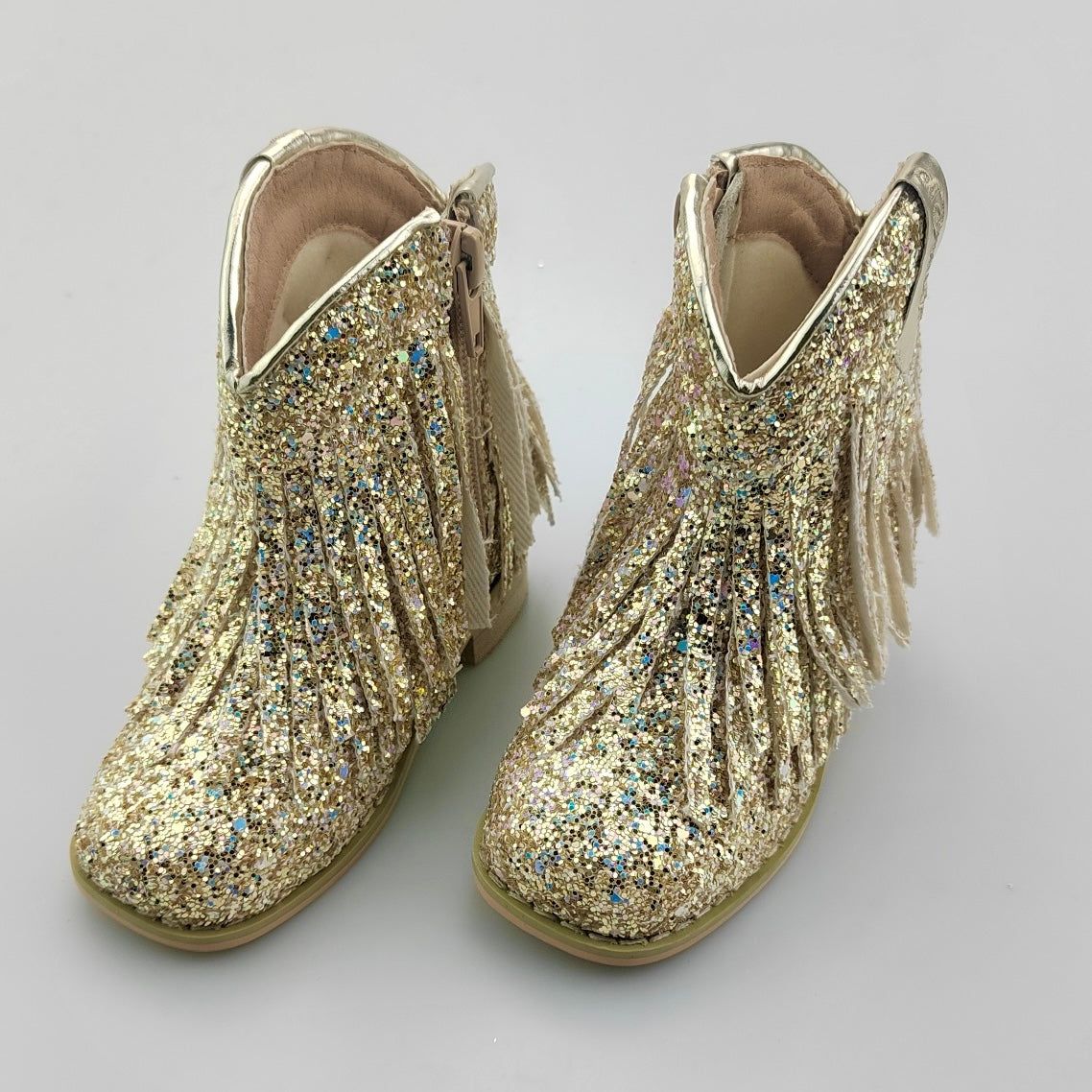 RTS Sparkly Gold LOWCUTS (SZ 8)