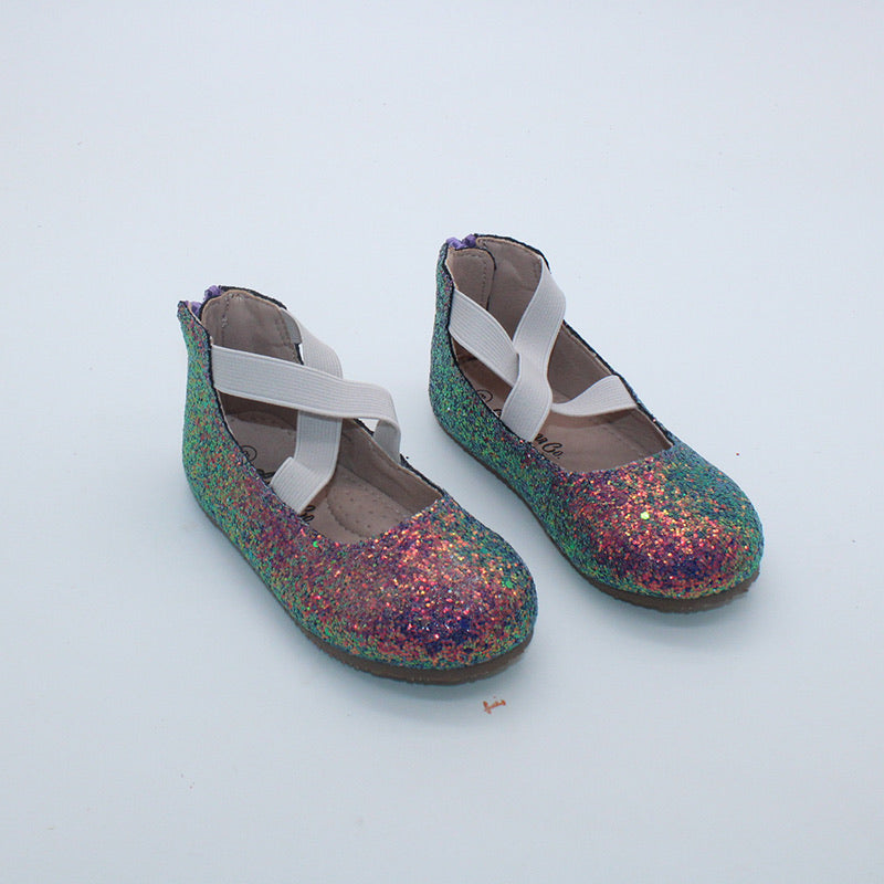 RTS Magical Shimmer Ballerinas PURPLE ZIPPER (SZ 1 )*