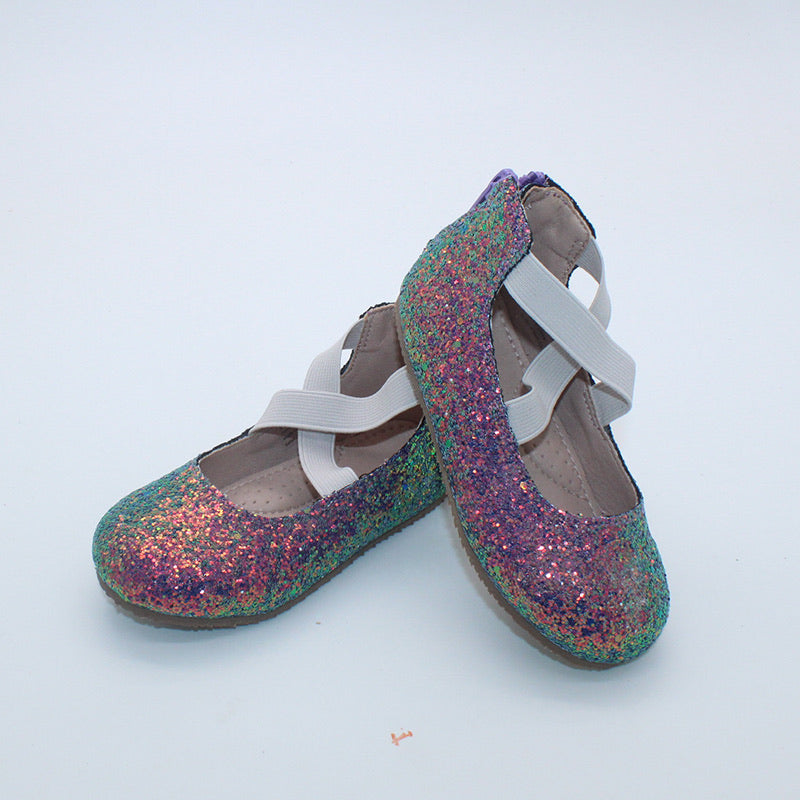 RTS Magical Shimmer Ballerinas PURPLE ZIPPER (SZ 1 )*