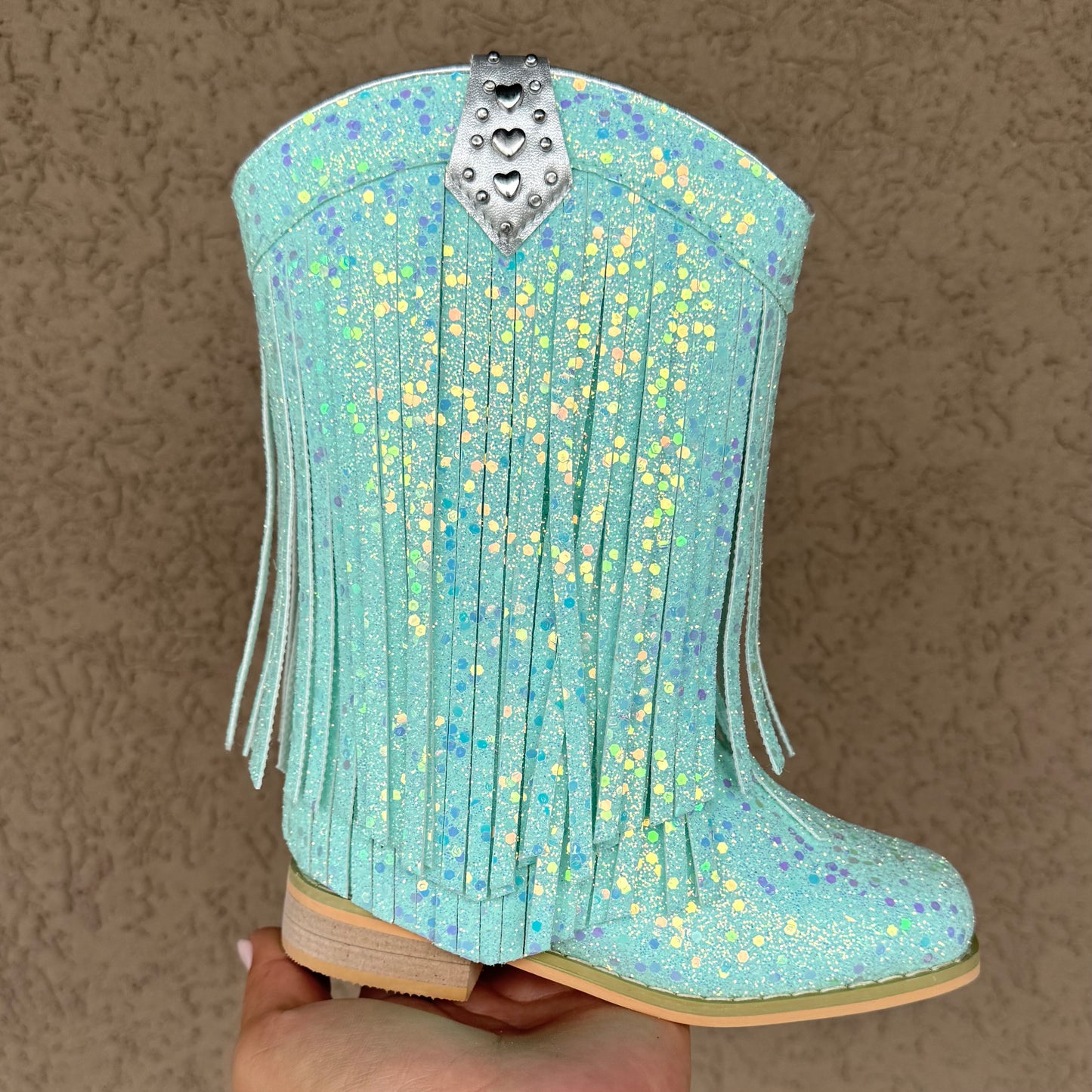 RTS Caribbean HEART TAB Fringe Cowgirls (SZ 7,8,9,11,13,BK1)