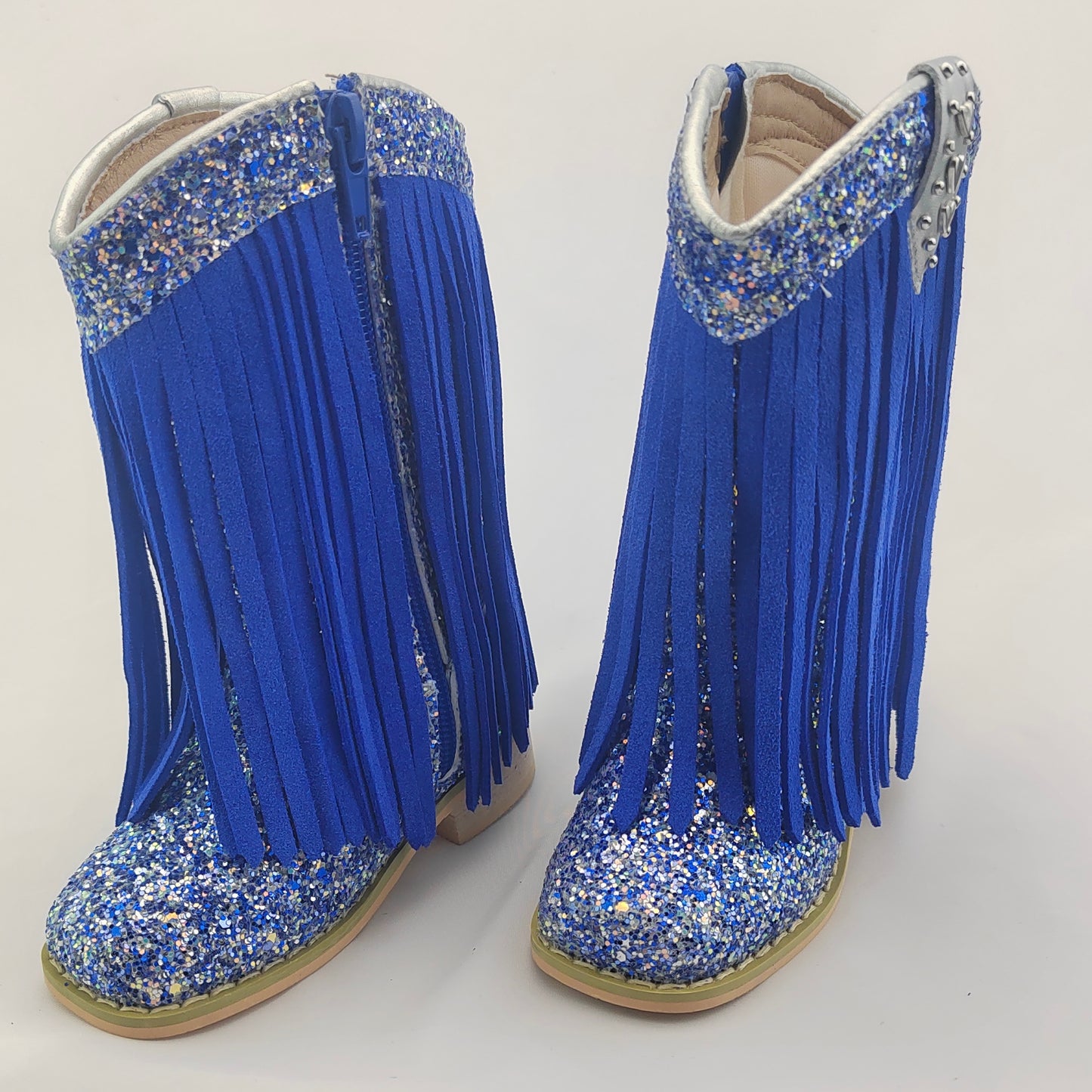 RTS Royal Glow SUEDE Cowgirls (SZ 2,13, BK1)