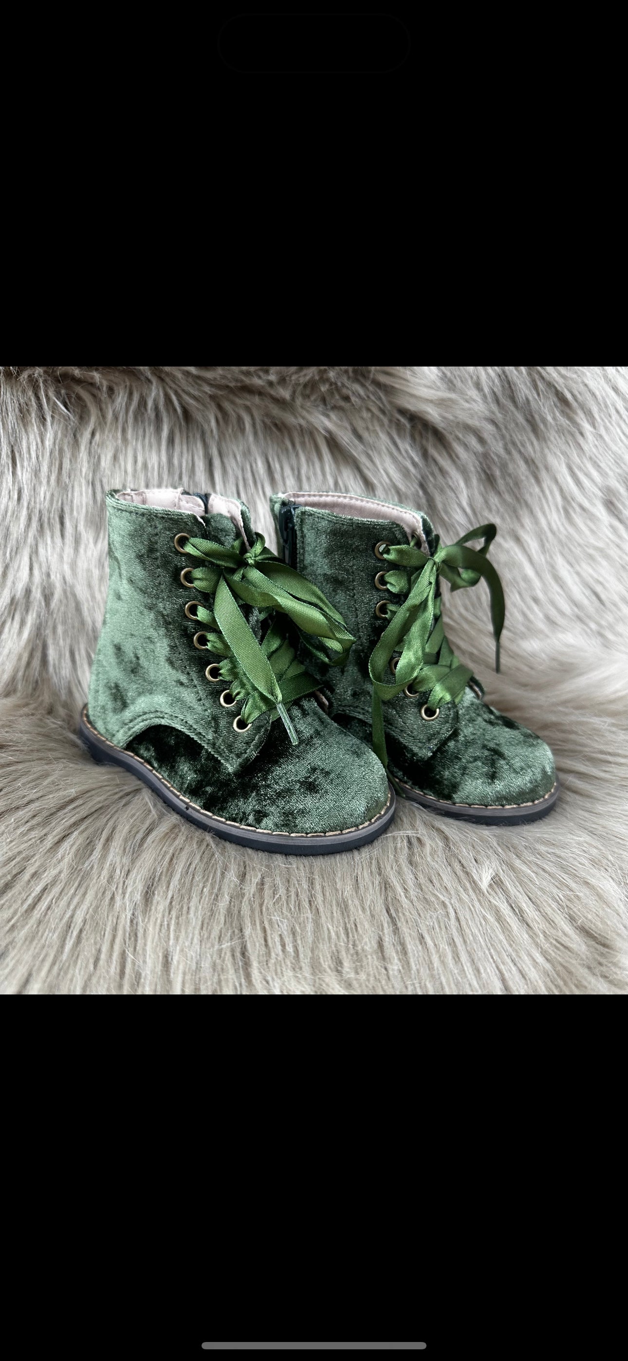 RTS Olive Crushed Velvet Combats