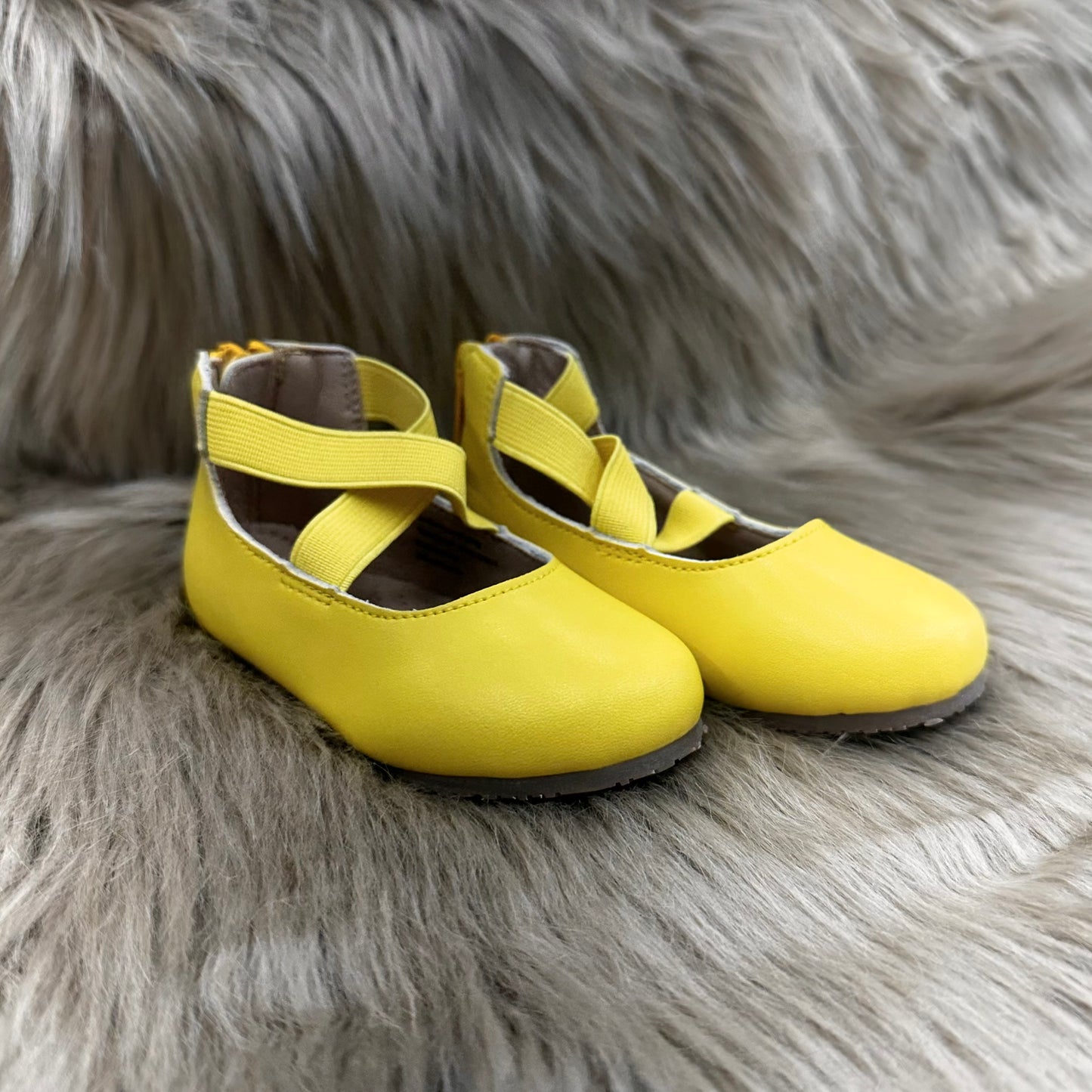 RTS Lemon Drop Leather Ballerina