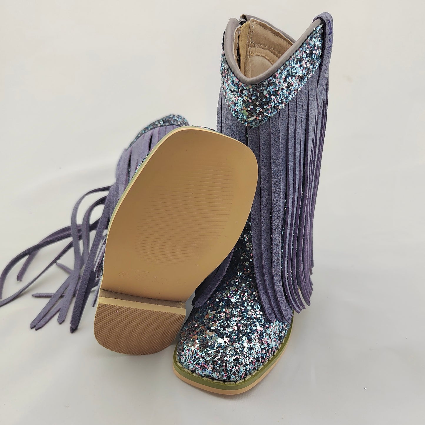 RTS Mermaid Tail SUEDE Fringe Cowgirl (SZ 4,6,9,BK2,BK3,BK4)