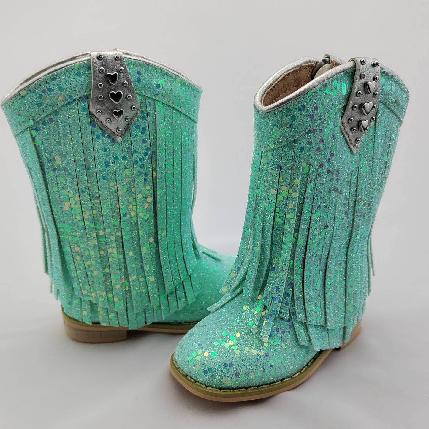 RTS Caribbean HEART TAB Fringe Cowgirls (SZ 7,8,9,11,13,BK1)