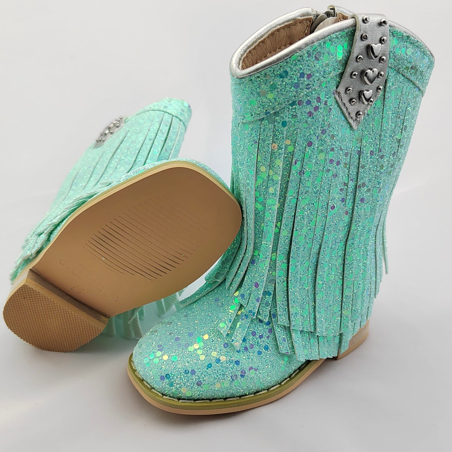 RTS Caribbean HEART TAB Fringe Cowgirls (SZ 7,8,9,11,13,BK1)