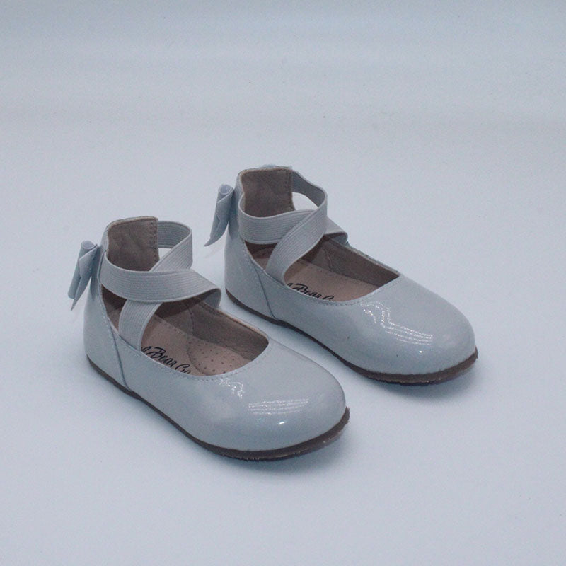 RTS Gray Patent Sparkle BOWBACKS (SZ 2,4)