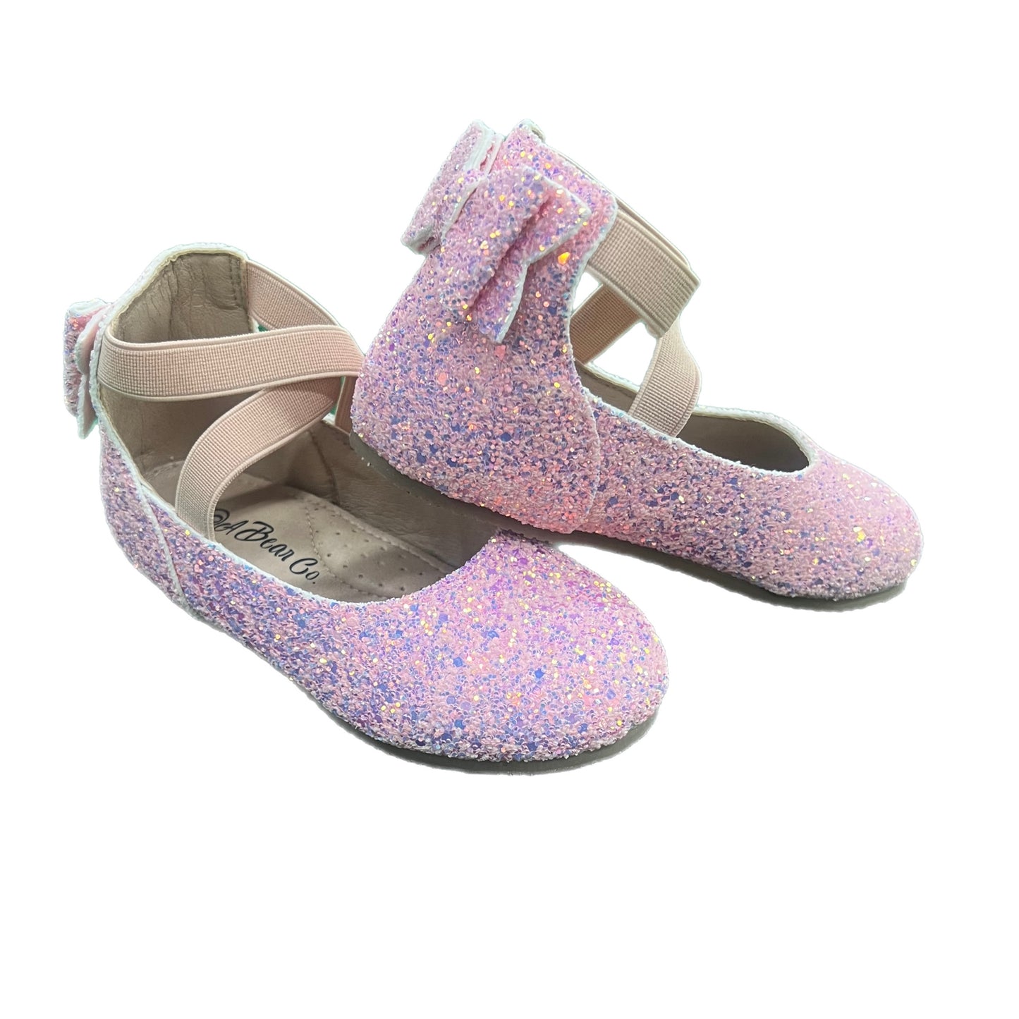 RTS Pink Lemonade Glitter Bowback Ballerinas