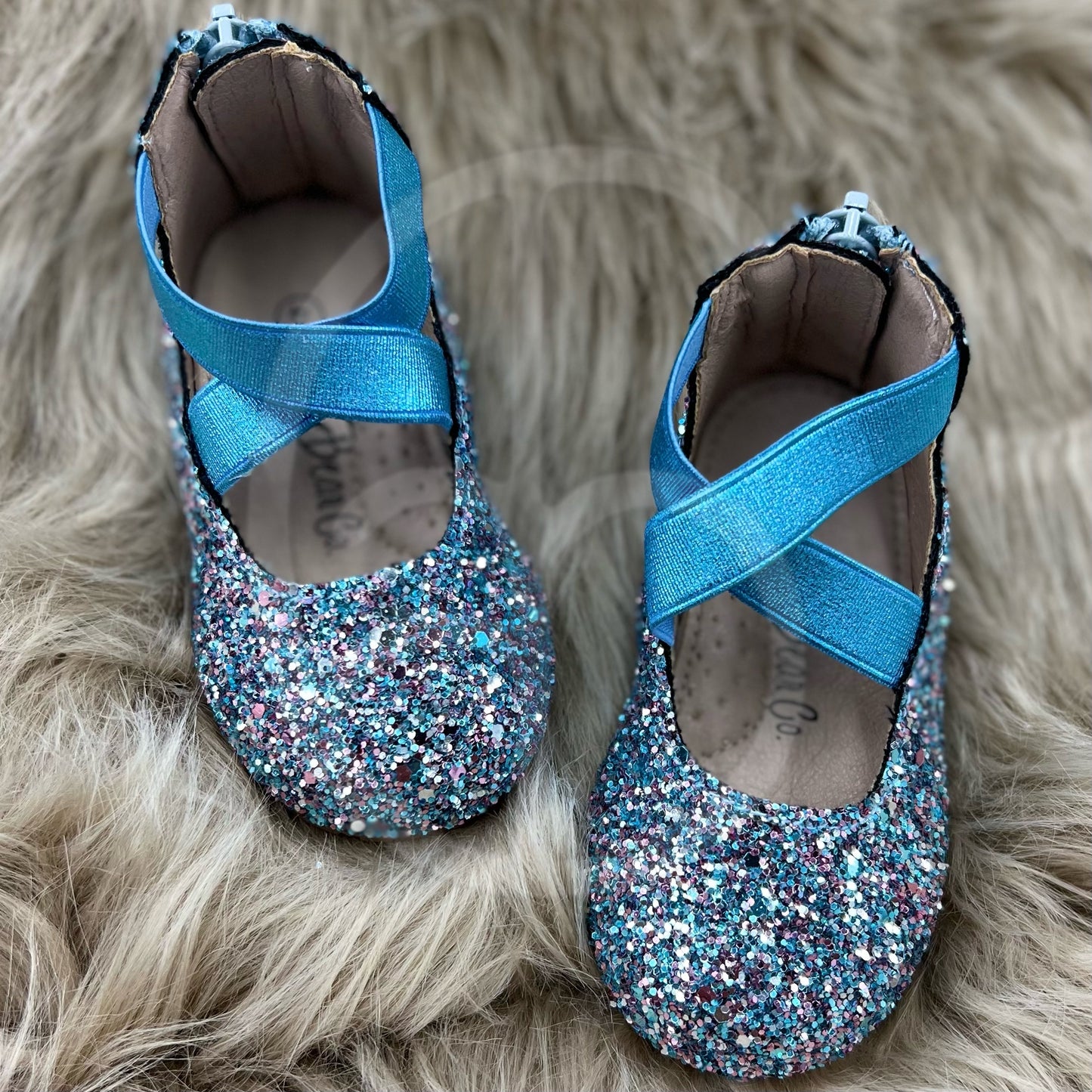 RTS Mermaid Glitter Ballerinas (SZ 2,4)