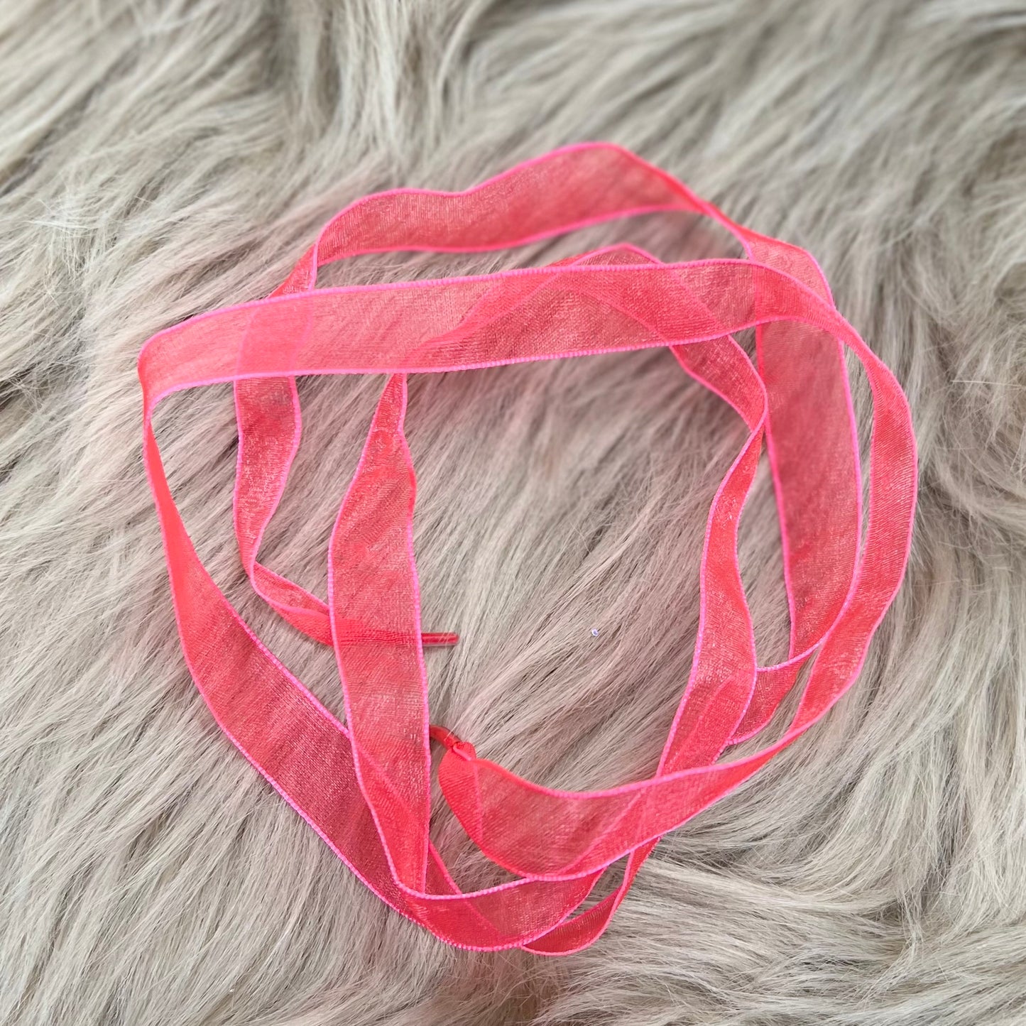 RTS Coral Ribbon Laces