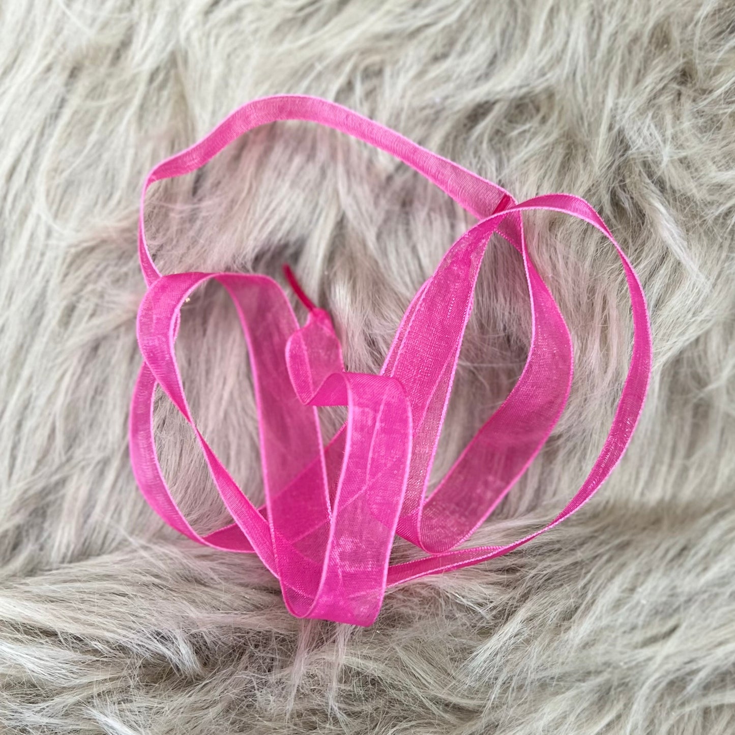 RTS Hotpink Ribbon Laces