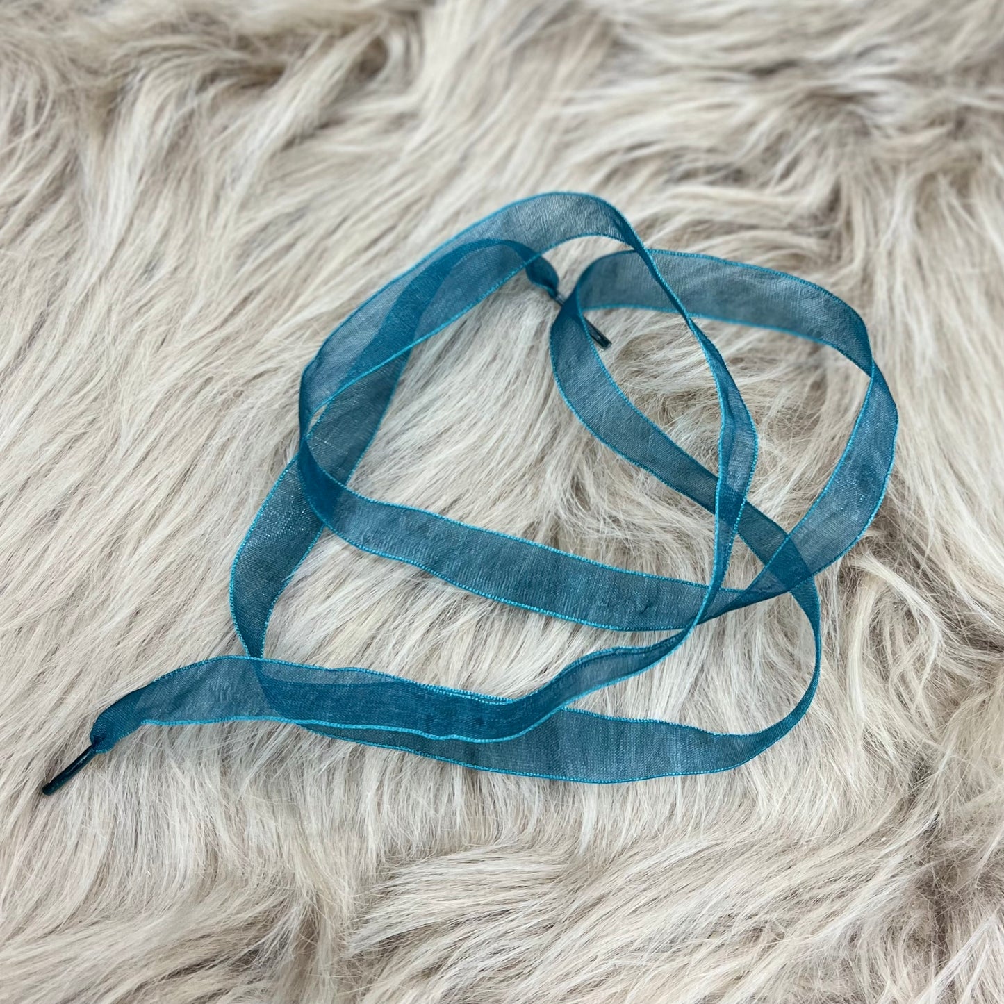 RTS Deep Teal Ribbon Laces