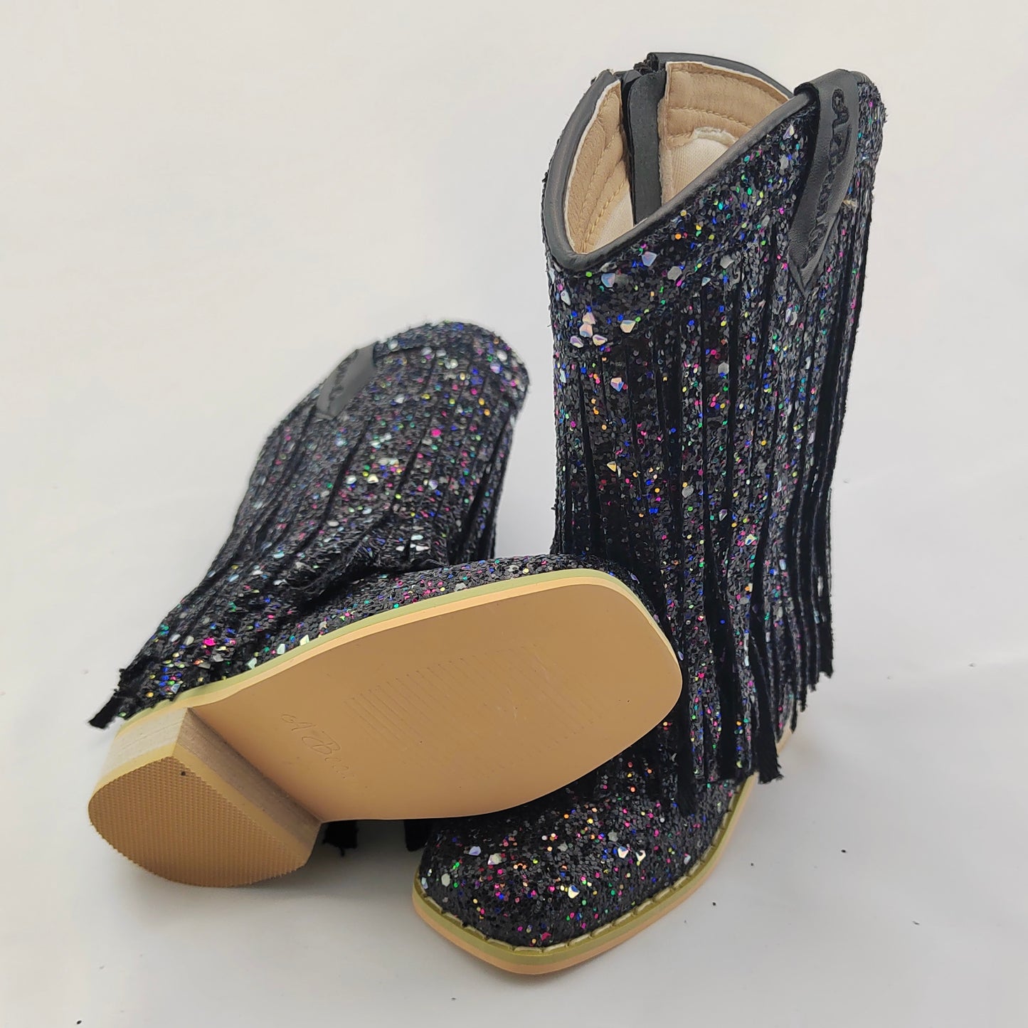 RTS Black GLOW Fringe Cowgirl