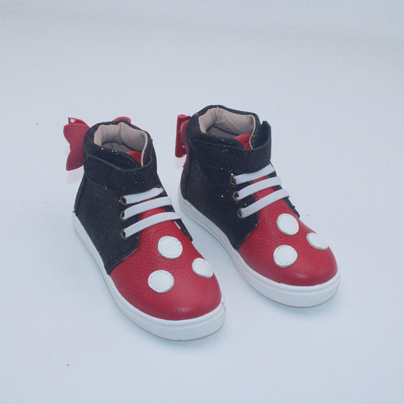 RTS Toodles Textured Leather Bow Back High Tops