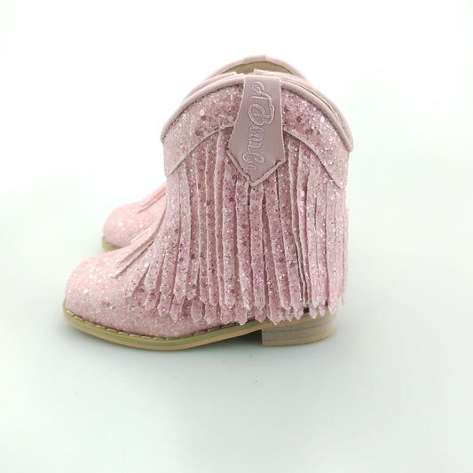 RTS IMPERFECT Baby Pink LOWCUT Fringe Cowgirls
