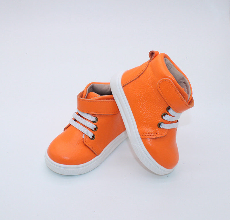 RTS Neon Orange Hightops (SZ 3,4,5, BK1,BK2,BK3,BK4) â A Bear Co. LLC