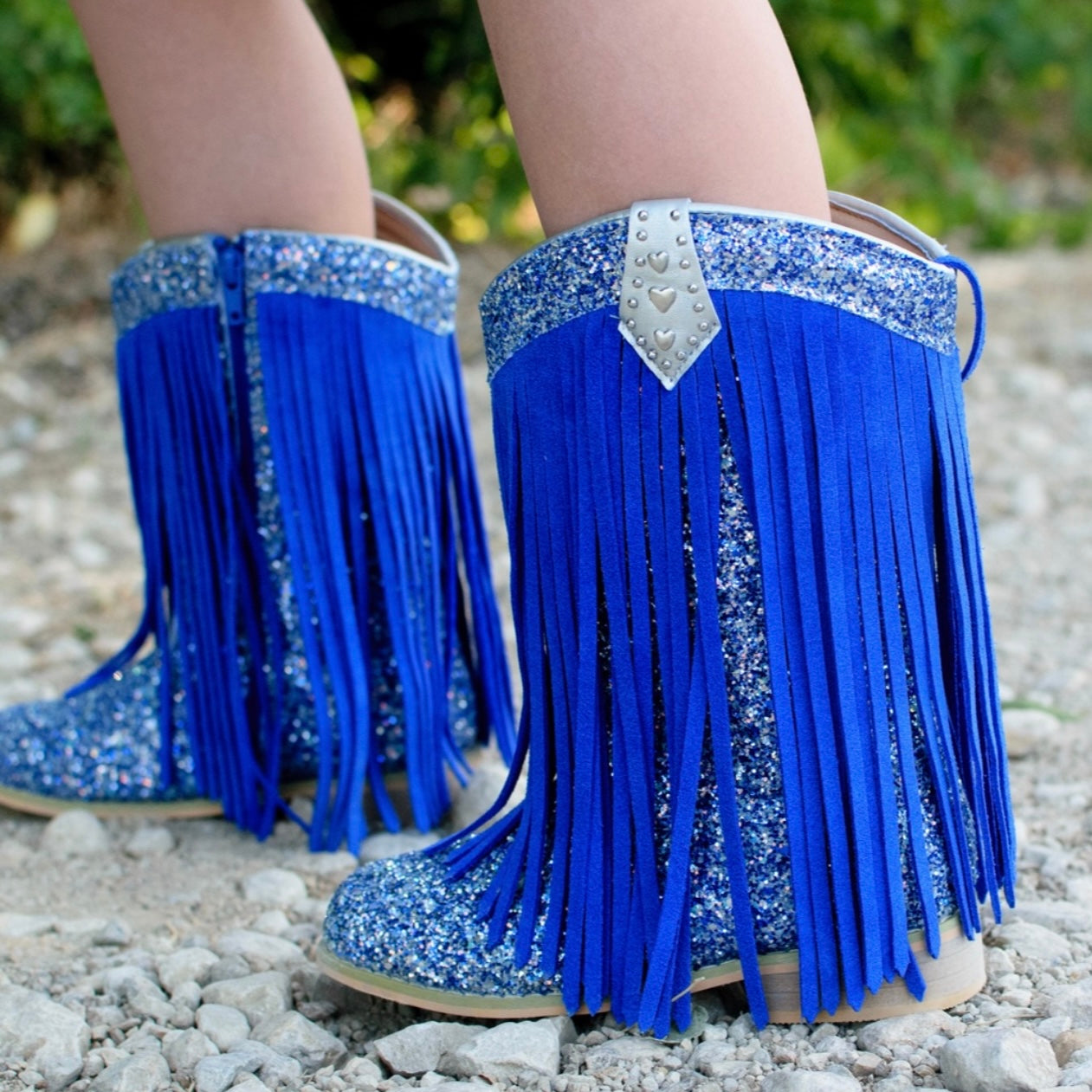 RTS Royal Glow SUEDE Cowgirls (SZ 2,13, BK1)