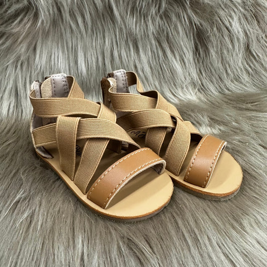 LAST CHANCE RTS Brown Leather X Sandals