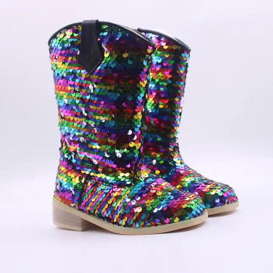RTS Rainbow FLIP Sequin Cowgirls