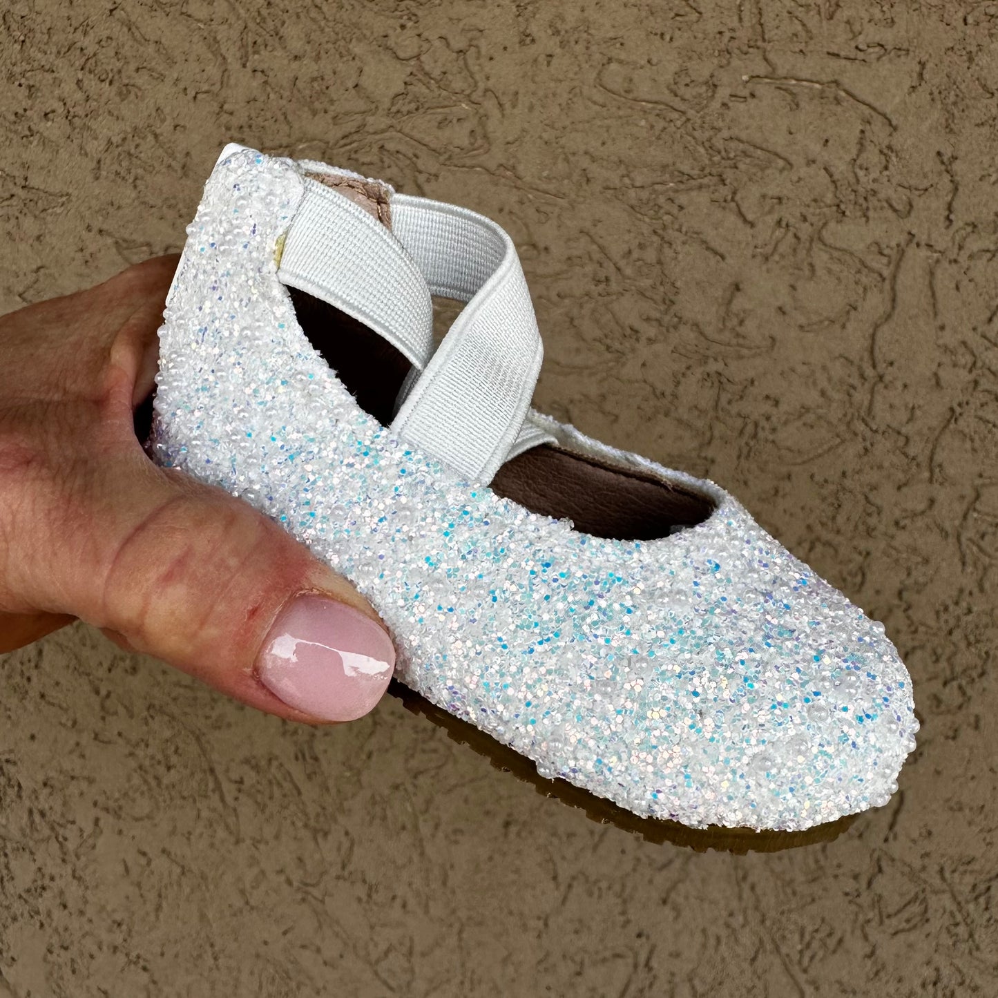 RTS IMPERFECT White Pearl Ballerinas (SZ2)