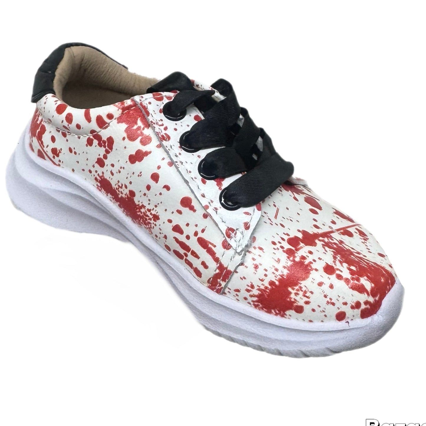 RTS Red Splatter Leather Sneaker (SZ 7)
