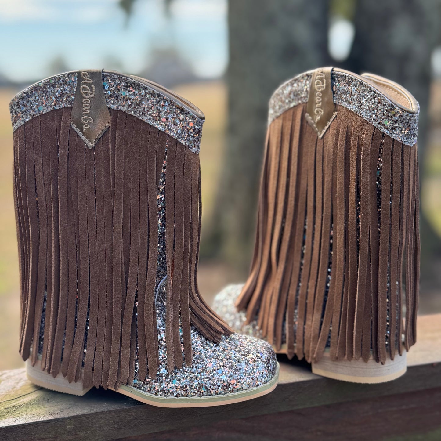 RTS Brown GLOW SUEDE Fringe Cowgirl