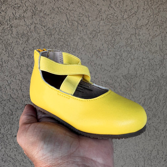 RTS Lemon Drop Leather Ballerina