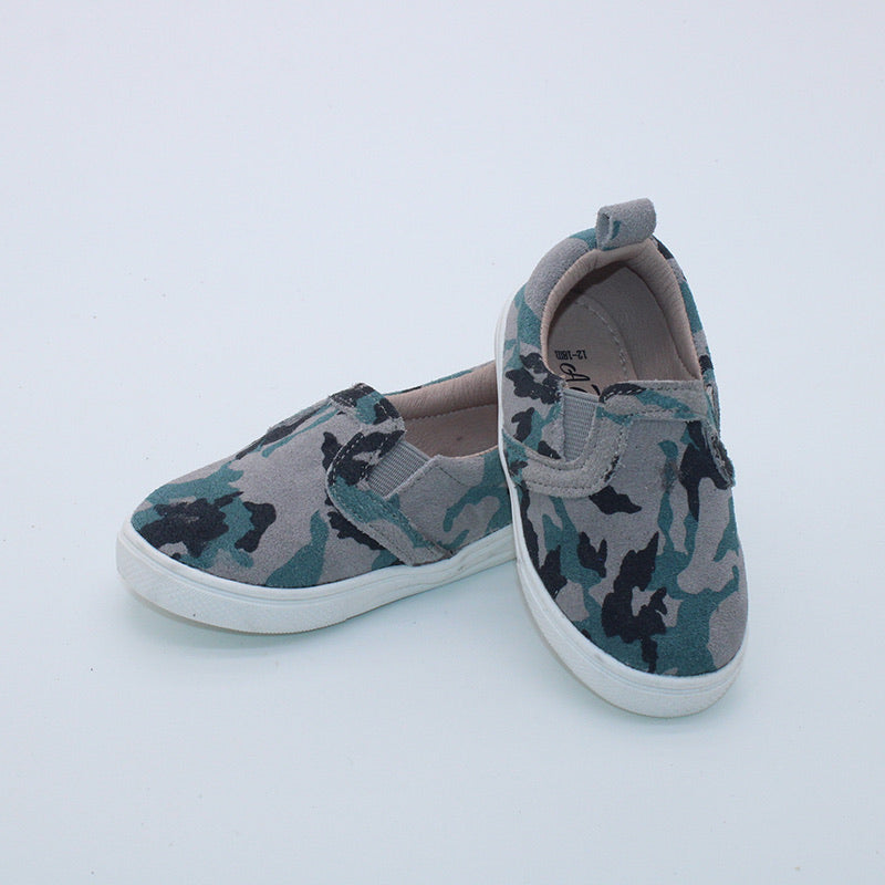 RTS Blue/Gray Camo Suede Slides