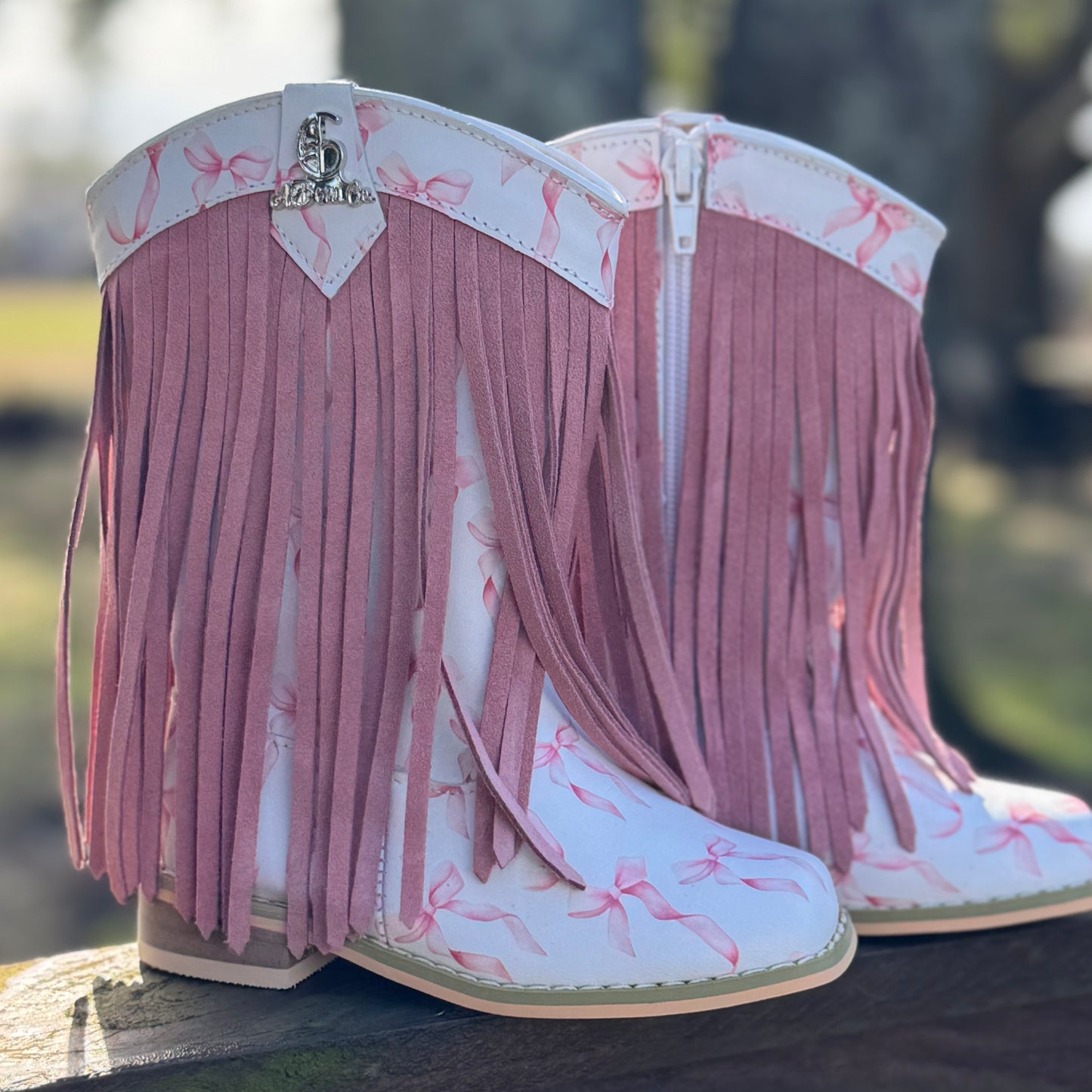 RTS Pink Bow Fringe Cowgirls