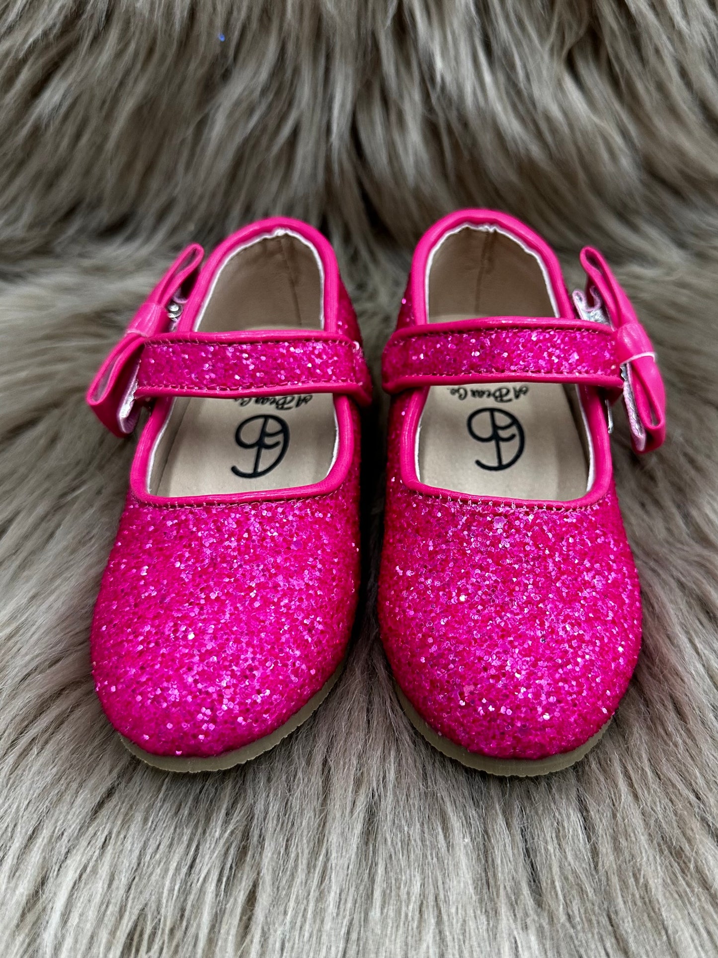 RTS IMPERFECT Hot Pink Glitter Heels (SZ 9,12,13,BK1,BK3,BK4)