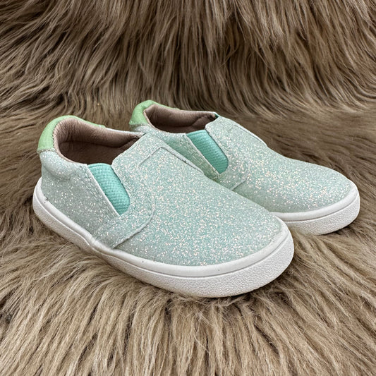 RTS IMPERFECT Seafoam Smooth Glitter Slides (SZ 2, 4)