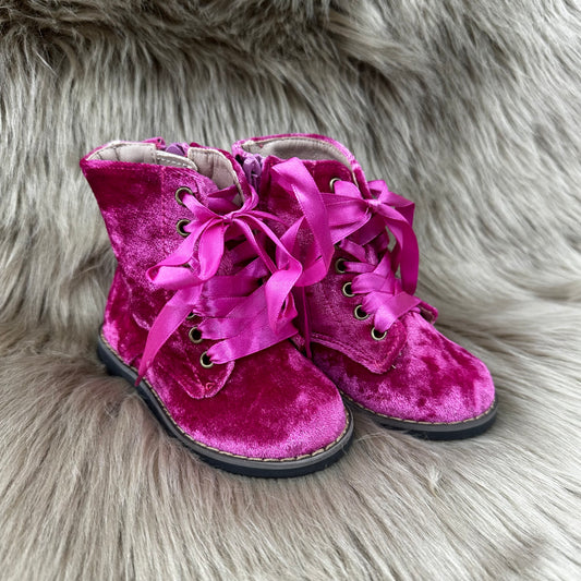 RTS Pink Crushed Velvet Combats