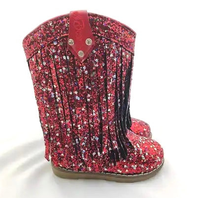 RTS Imperfect Red GLOW Fringe Dollys (SZ 7,8)