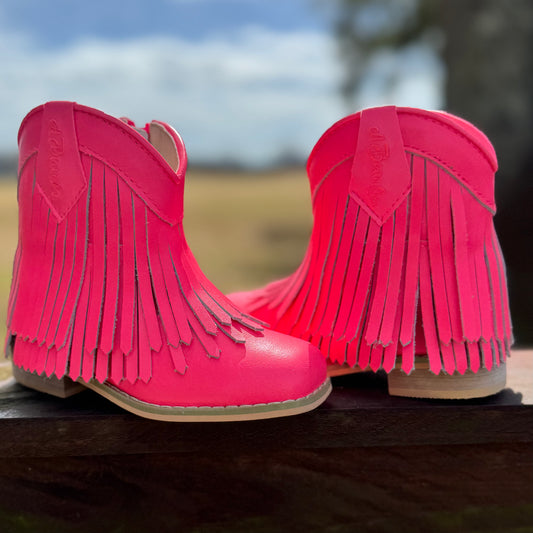 RTS Neon Pink Leather LOWCUT