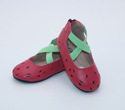 RTS (SIZE 3) Cut Out Strawberry Ballerinas