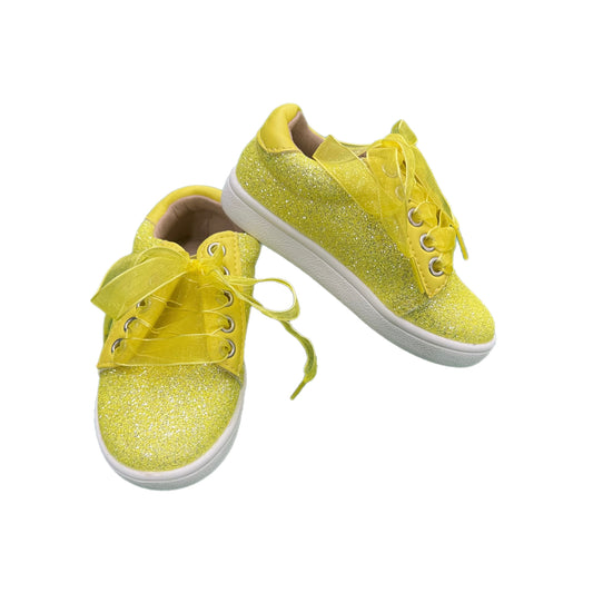 *IMPERFECT* Yellow Smooth Glitter Sneakers