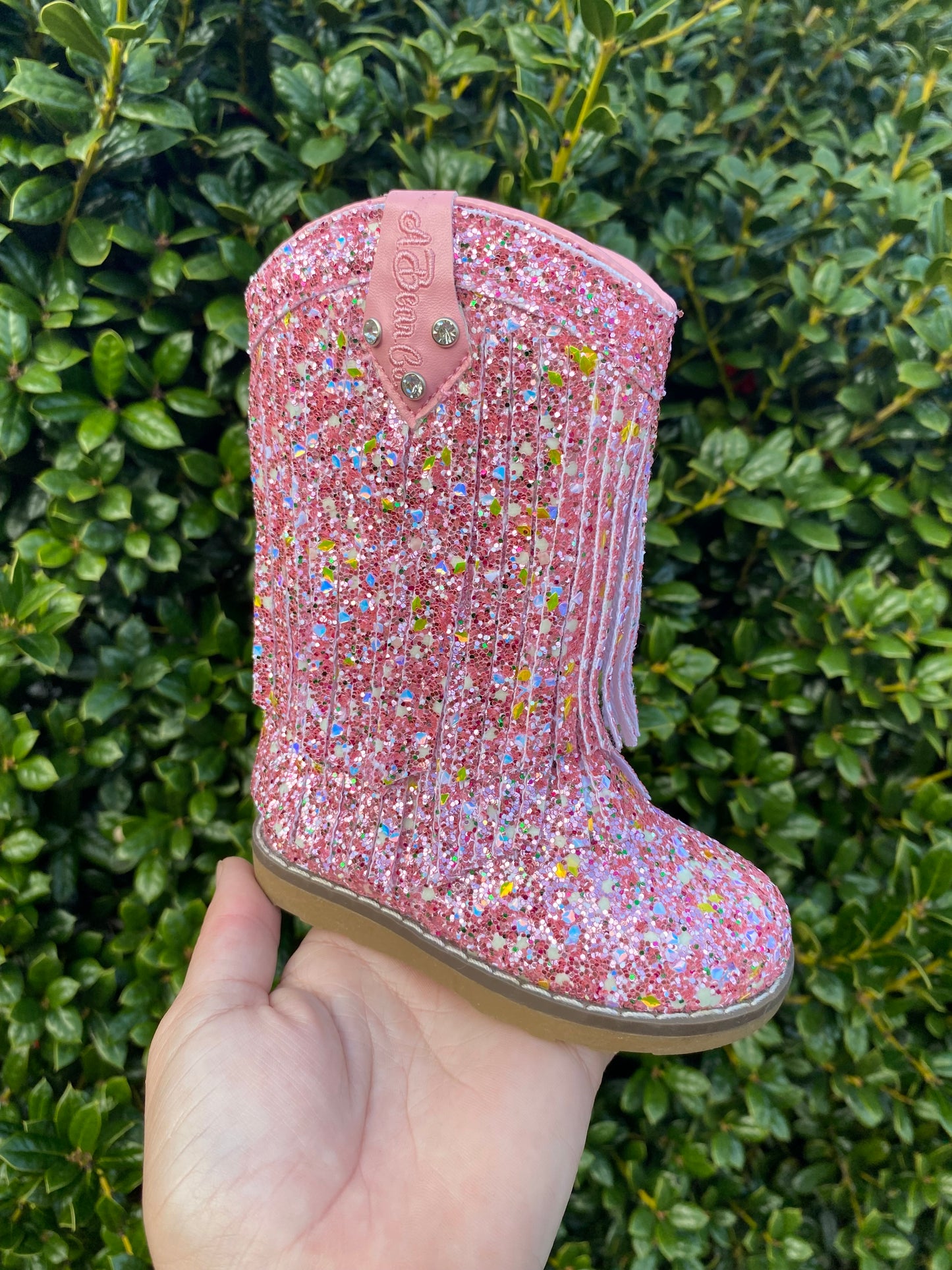 RTS Pink GLOW Glitter Dollys