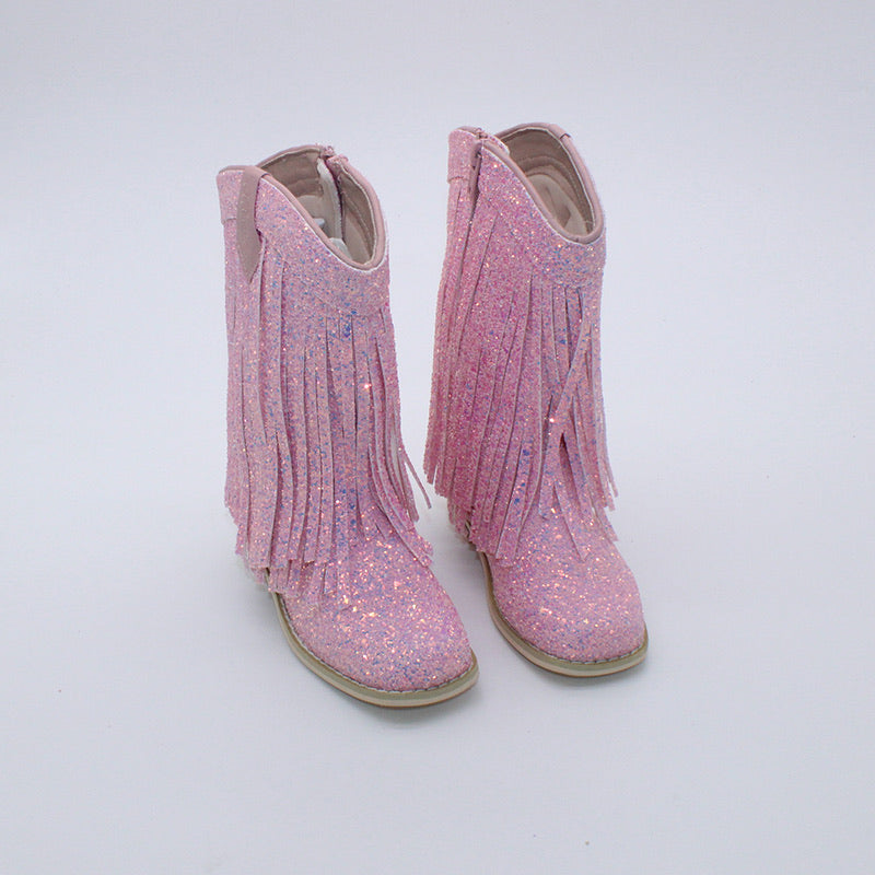 RTS Pink Lemonade Fringe Cowgirls (SZ BK3,BK4),