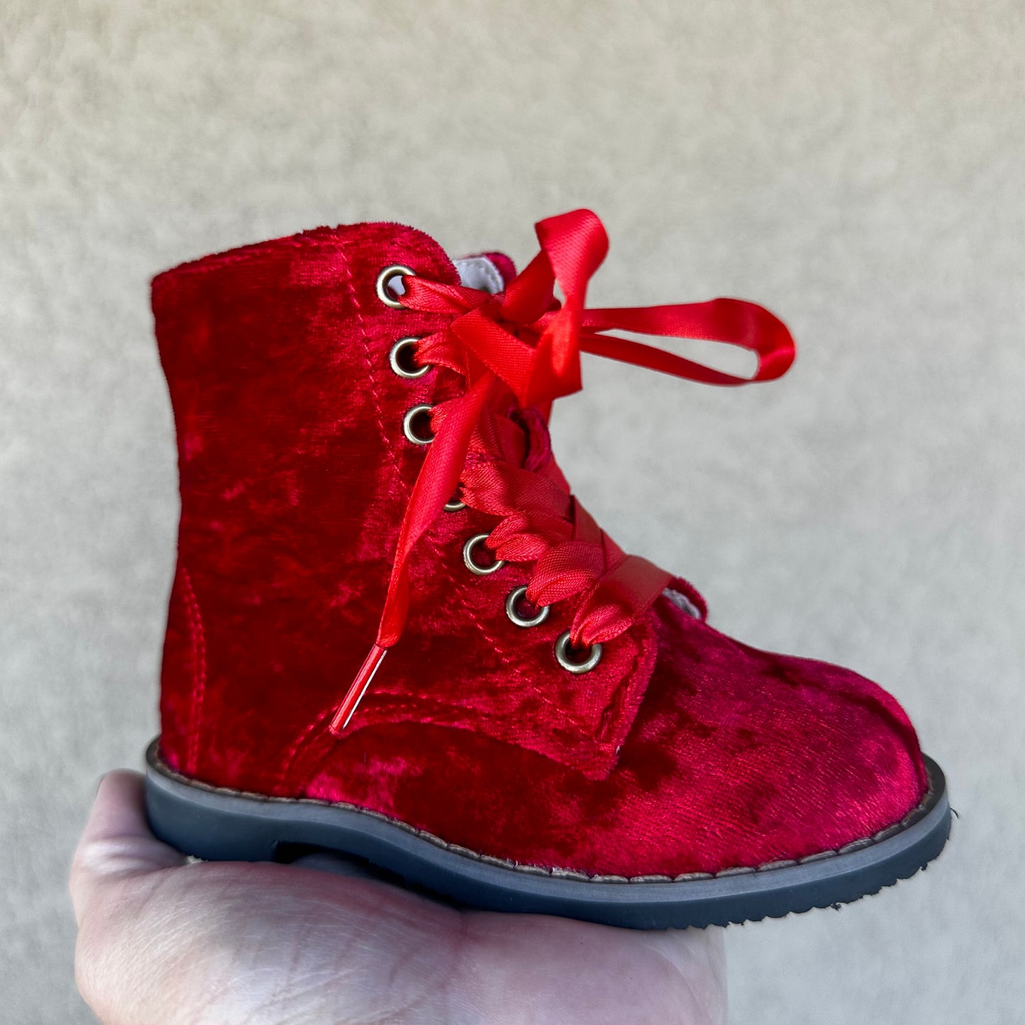 RTS Red Crushed Velvet Combats