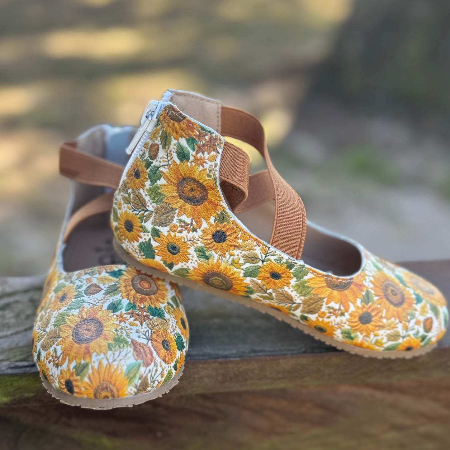 RTS IMPERFECT Sunflower Leather Ballerina (SZ 10)