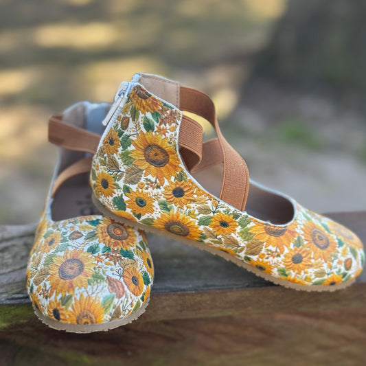 RTS IMPERFECT Sunflower Leather Ballerina (SZ 10)