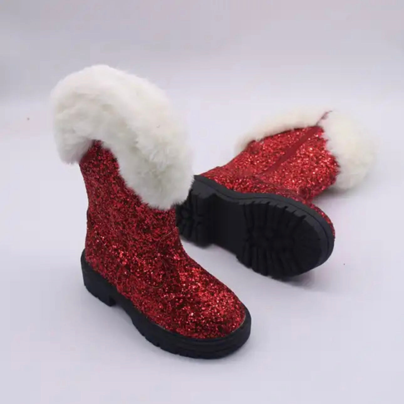 RTS Candy Apple Santa Boot Combat Sole MIDHEIGHT