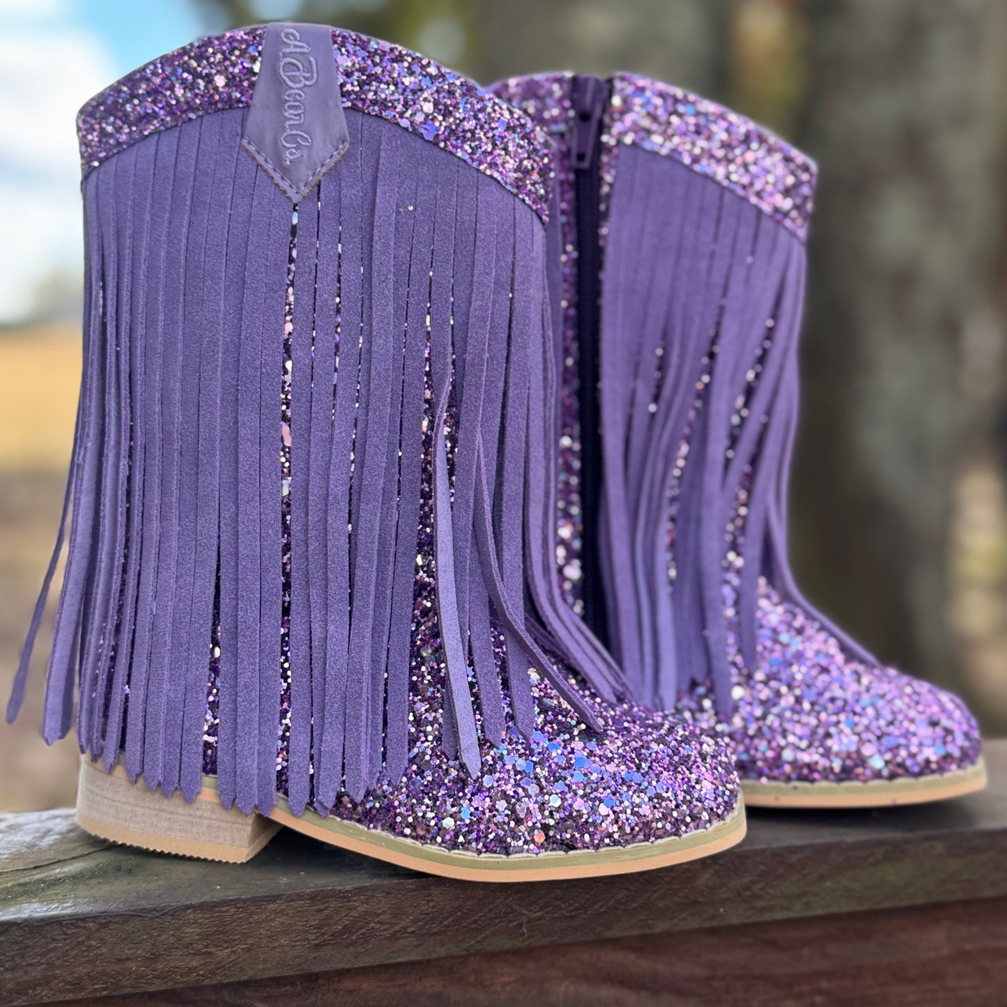 RTS Lavender SUEDE Fringe Cowgirls (SZ 7,8)