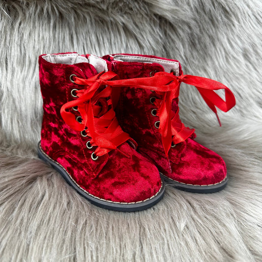 RTS Red Crushed Velvet Combats