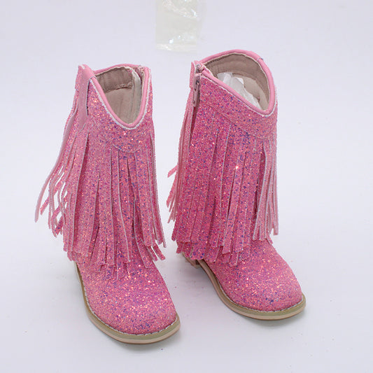 RTS Pink Punch Double Fringe Cowgirls