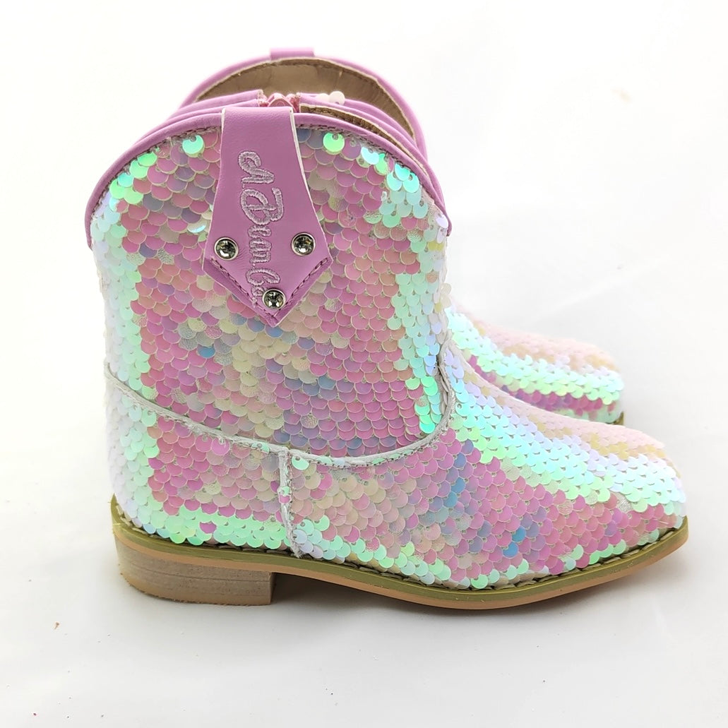 RTS Pink Iridescent FLIP SEQUINS LOWCUTS